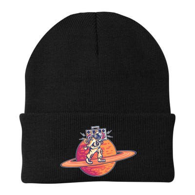Saturn Astronaut Music Beanie