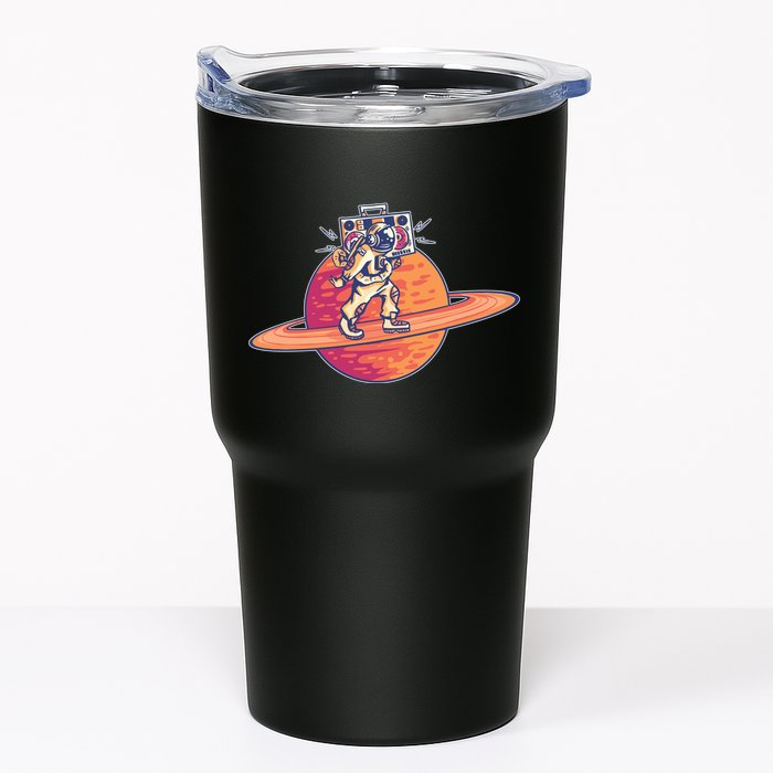 Saturn Astronaut Music Tumbler