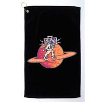 Saturn Astronaut Music Golf Towel