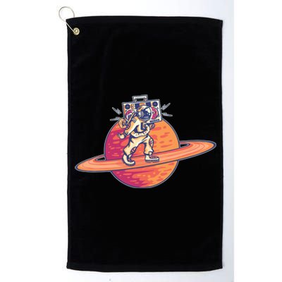 Saturn Astronaut Music Platinum Collection Golf Towel