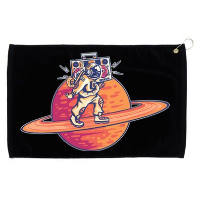 Saturn Astronaut Music Grommeted Golf Towel