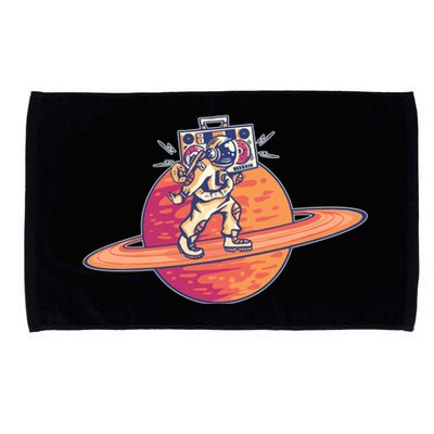 Saturn Astronaut Music Microfiber Hand Towel