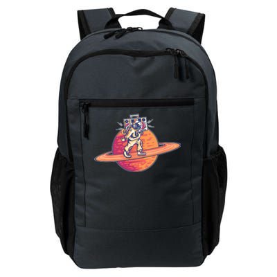 Saturn Astronaut Music Daily Commute Backpack