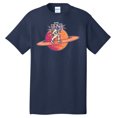 Saturn Astronaut Music Tall T-Shirt