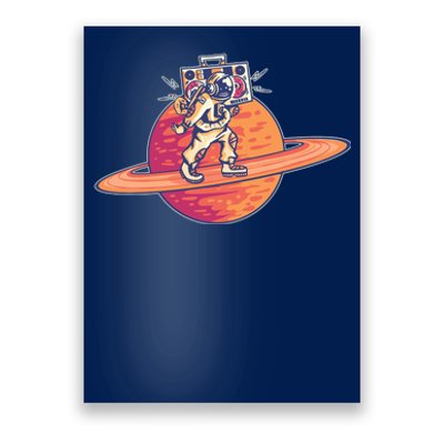 Saturn Astronaut Music Poster