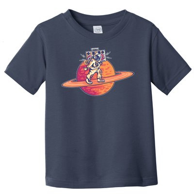 Saturn Astronaut Music Toddler T-Shirt