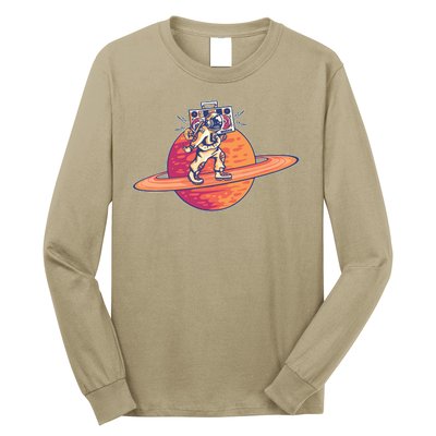 Saturn Astronaut Music Long Sleeve Shirt