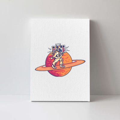 Saturn Astronaut Music Canvas