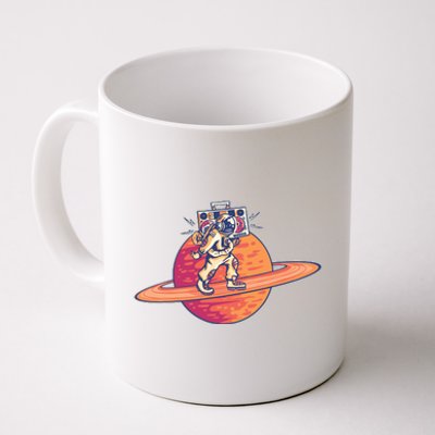 Saturn Astronaut Music Coffee Mug