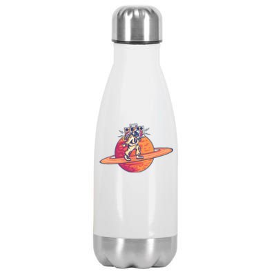 Saturn Astronaut Music Stainless Steel Insulated Water Bottle