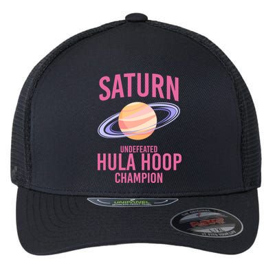 Saturn Undefeated Hula Hoop Flexfit Unipanel Trucker Cap