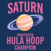Saturn Undefeated Hula Hoop V-Neck T-Shirt