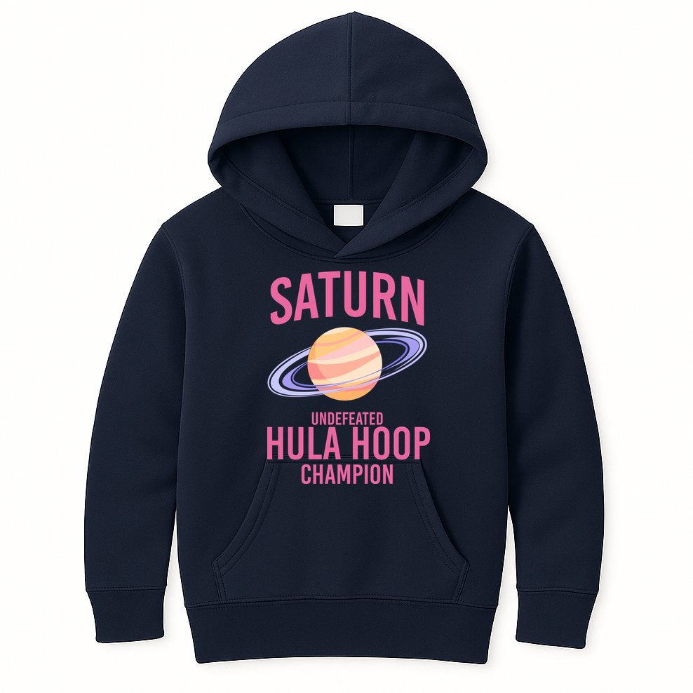Saturn Undefeated Hula Hoop Kids Hoodie