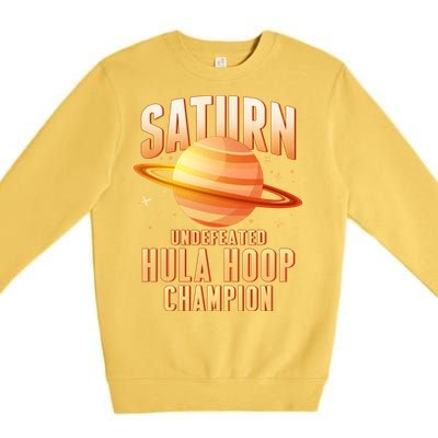 Saturn Undefeated Hula Hoop Champion Premium Crewneck Sweatshirt