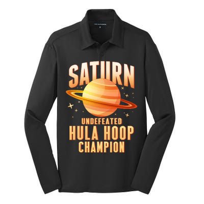 Saturn Undefeated Hula Hoop Champion Silk Touch Performance Long Sleeve Polo