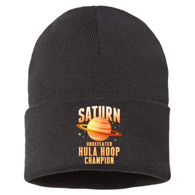 Saturn Undefeated Hula Hoop Champion Sustainable Knit Beanie