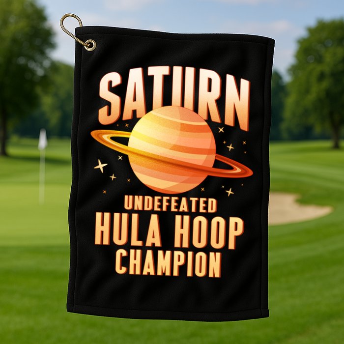 Saturn Undefeated Hula Hoop Champion Golf Towel