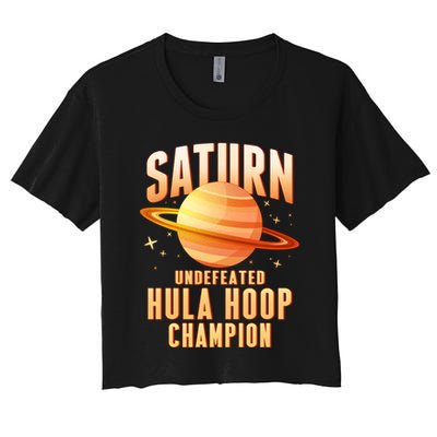 Saturn Undefeated Hula Hoop Champion Crop Top
