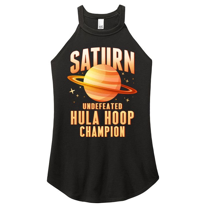 Saturn Undefeated Hula Hoop Champion Women's Perfect Tri Rocker Tank