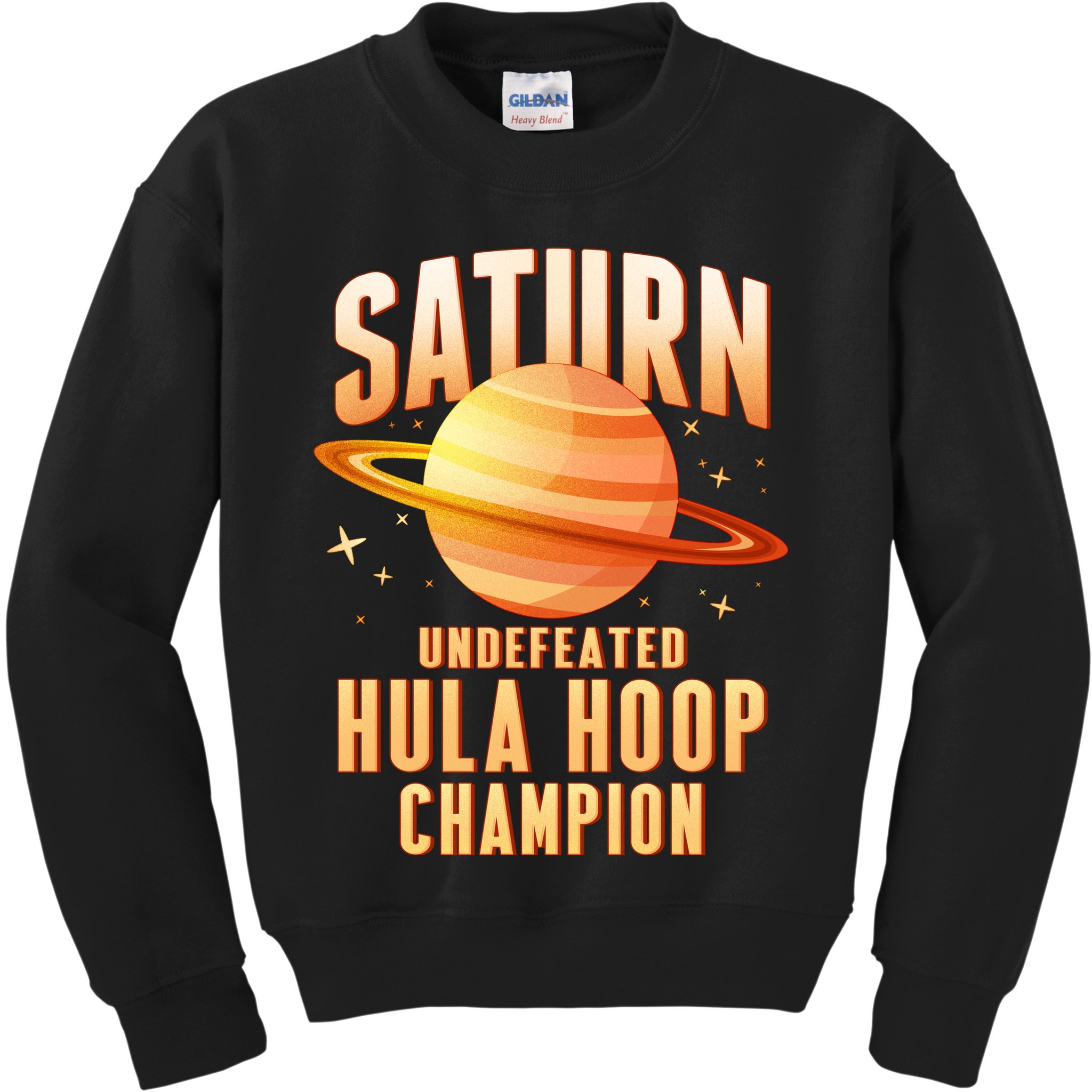 Saturn Undefeated Hula Hoop Champion Kids Sweatshirt
