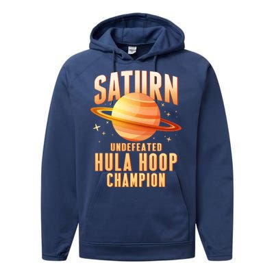 Saturn Undefeated Hula Hoop Champion Performance Fleece Hoodie