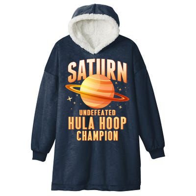 Saturn Undefeated Hula Hoop Champion Hooded Wearable Blanket