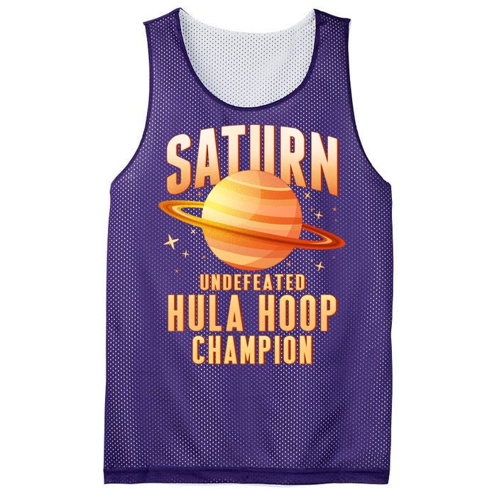 Saturn Undefeated Hula Hoop Champion Mesh Reversible Basketball Jersey Tank