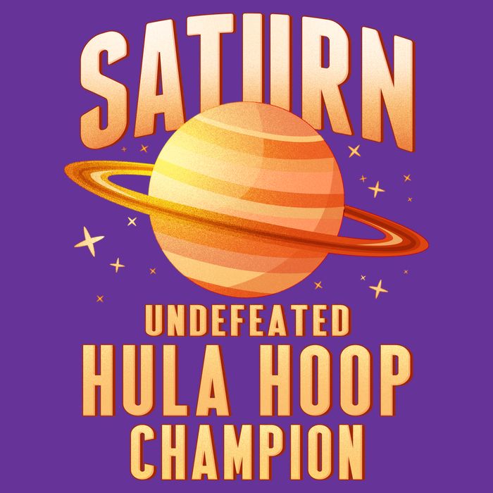 Saturn Undefeated Hula Hoop Champion Poster
