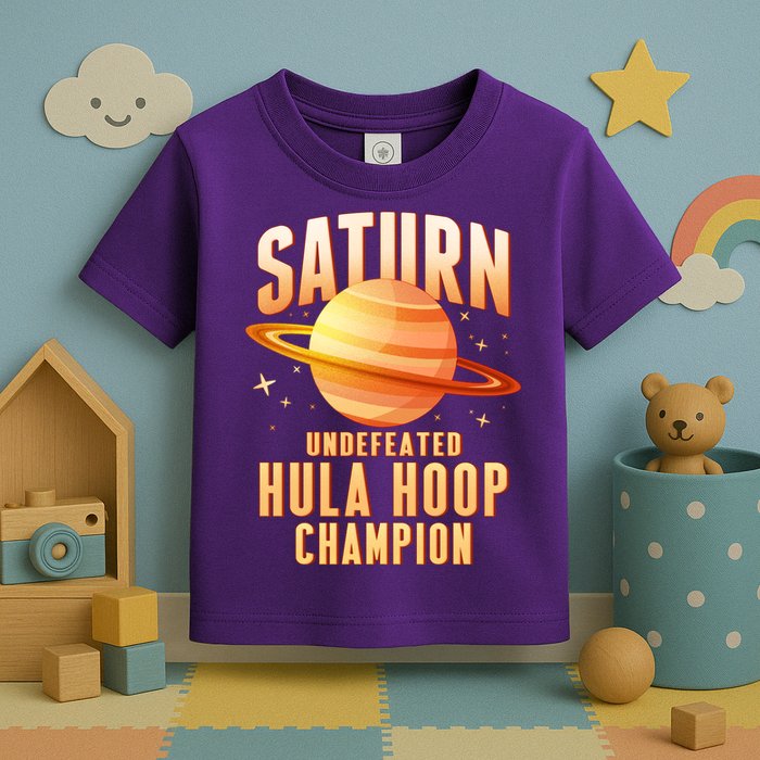 Saturn Undefeated Hula Hoop Champion Toddler T-Shirt