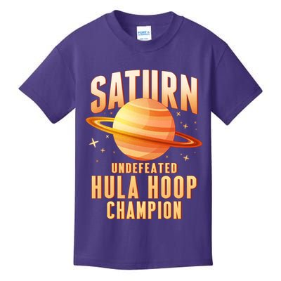 Saturn Undefeated Hula Hoop Champion Kids T-Shirt