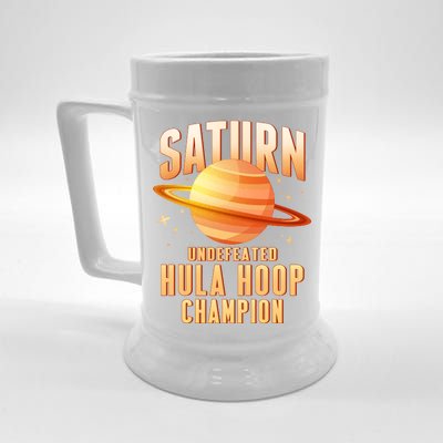 Saturn Undefeated Hula Hoop Champion Beer Stein