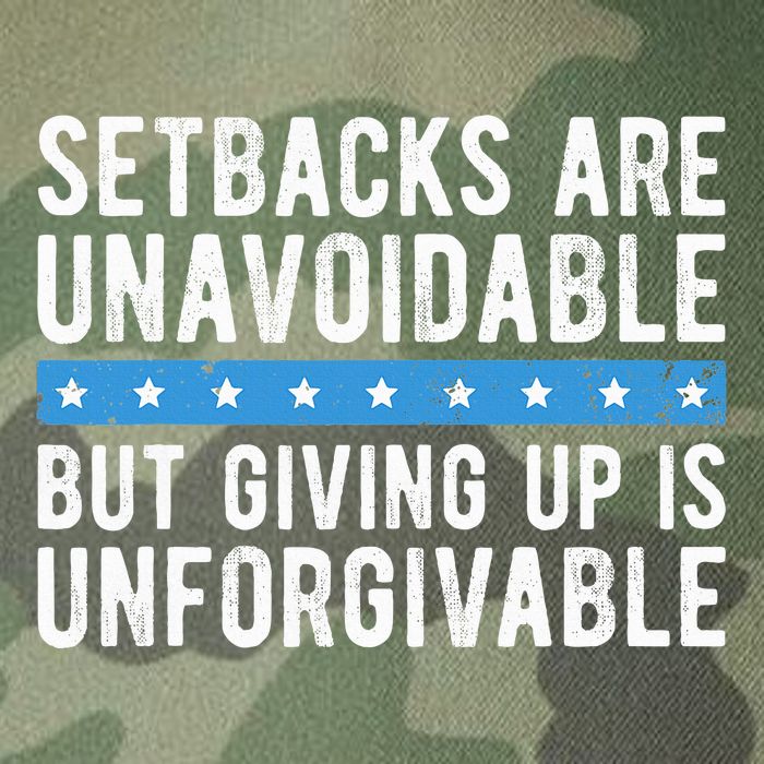 Setbacks Are Unavoidable But Giving Up Is Unforgivable Legacy Tie Dye Trucker Hat