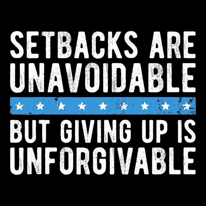 Setbacks Are Unavoidable But Giving Up Is Unforgivable Legacy Cool Fit Booney Bucket Hat