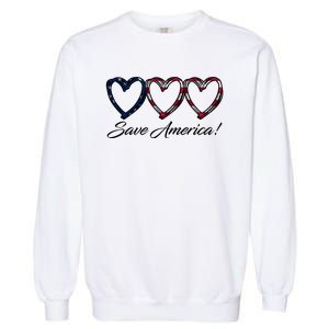 Save America USA Heart Garment-Dyed Sweatshirt