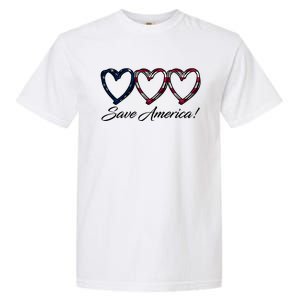 Save America USA Heart Garment-Dyed Heavyweight T-Shirt