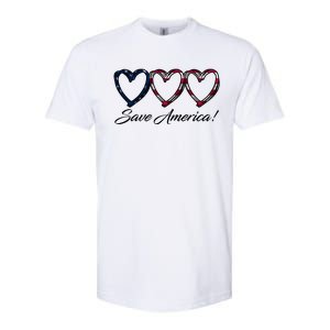 Save America USA Heart Softstyle CVC T-Shirt