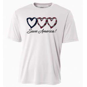 Save America USA Heart Cooling Performance Crew T-Shirt