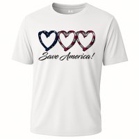 Save America USA Heart Cooling Performance Crew T-Shirt
