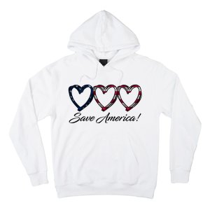 Save America USA Heart Hoodie