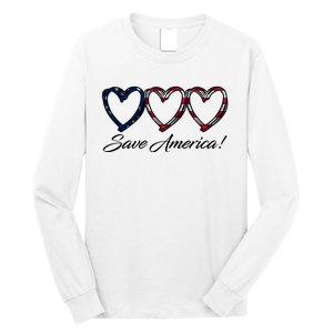 Save America USA Heart Long Sleeve Shirt