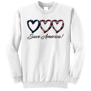 Save America USA Heart Sweatshirt