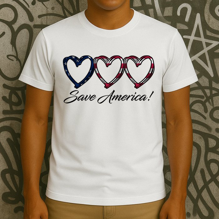 Save America USA Heart T-Shirt