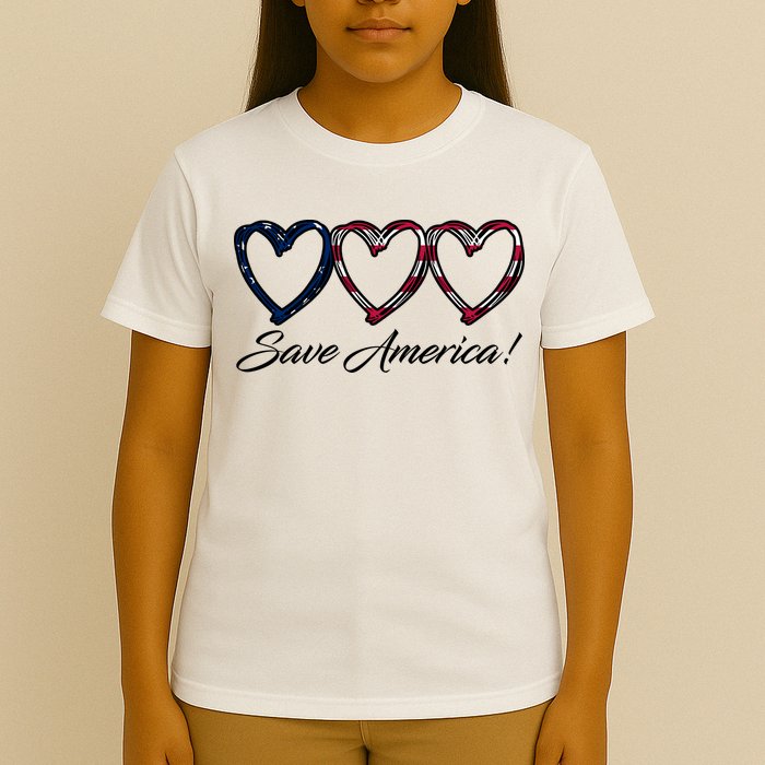 Save America USA Heart T-Shirt