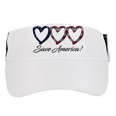 Save America USA Heart Adult Drive Performance Visor
