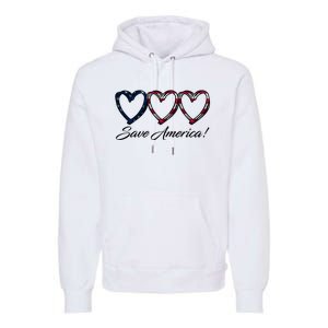 Save America USA Heart Premium Hoodie