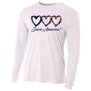 Save America USA Heart Cooling Performance Long Sleeve Crew