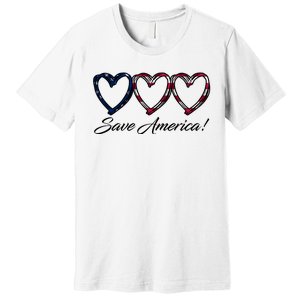 Save America USA Heart Premium T-Shirt