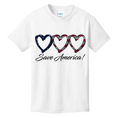 Save America USA Heart Kids T-Shirt