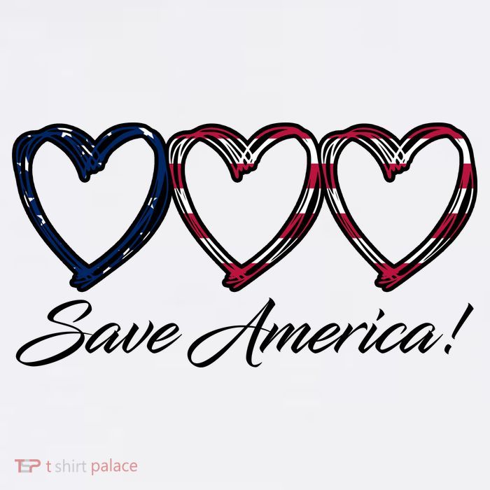 Save America USA Heart Kids T-Shirt