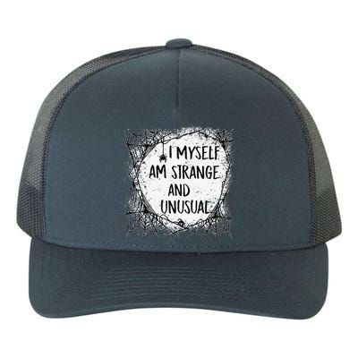 Strange And Unusual Spooky Halloween 80s 90s Fans Yupoong Adult 5-Panel Trucker Hat